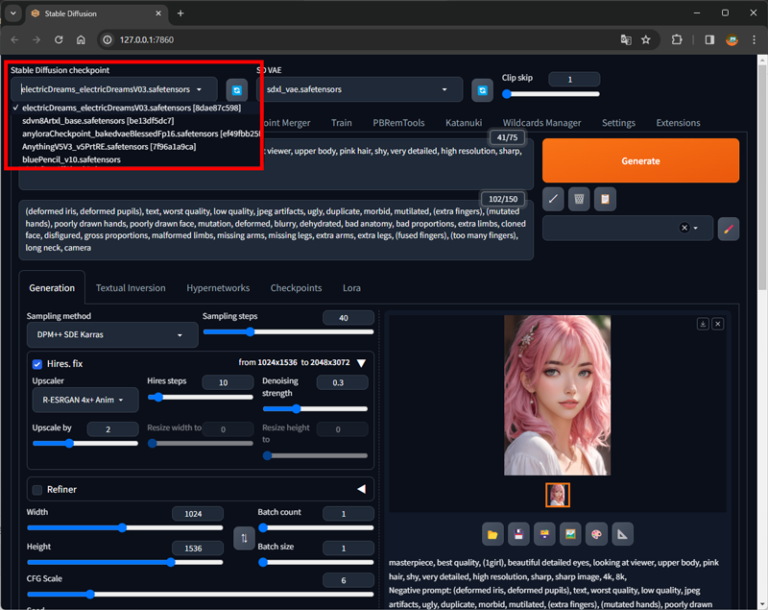 【Stable Diffusion WebUI】 任意のフォルダ内のCheckpointを読み込む方法 - はばねろグルーヴ